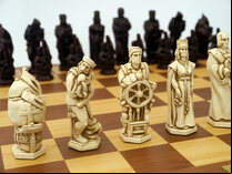 Christopher Columbus Ornamental Chess Set by Berkeley Chess (Board not included)
