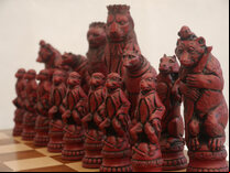 Reynard the Fox Ornamental Chess Set by Berkeley Chess (Board not included)