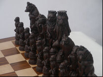 Reynard the Fox Ornamental Chess Set by Berkeley Chess (Board not included)