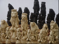 Reynard the Fox Ornamental Chess Set by Berkeley Chess (Board not included)
