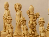 Classic Movie / Film Stars Ornamental Chess Set by Berkeley Chess (Board not included)