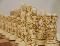 Classic Movie / Film Stars Ornamental Chess Set by Berkeley Chess (Board not included)