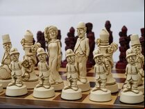 Classic Movie / Film Stars Ornamental Chess Set by Berkeley Chess (Board not included)