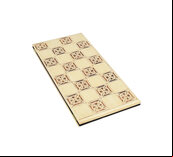Decorative Folding Chess Board by Berkeley Chess - 2 inch Squares