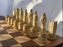 Berkeley Chess English History Ornamental Chess Set (Board not included)