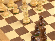 Wooden Chess Set with Folding Board & Storage