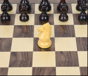 DGT Walnut Chess Board with Royal Wooden Chess Pieces