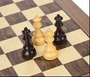 DGT Walnut Chess Board with Royal Wooden Chess Pieces