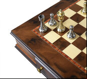 Giglio Asla Wooden inlaid Chess Table - Pieces not included