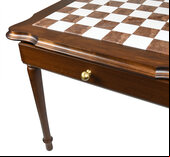 Italfama 4-leg Chess Table with Alabaster & Marble Top (84cm Board)