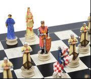 Italfama Crusaders v. Saracens Resin Chess Set - Board not included
