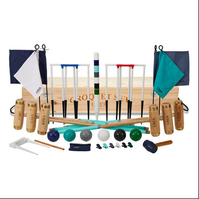 Uber Games 6 Player Executive Croquet Set in a wooden box