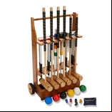 Uber Games 6 Player Executive Croquet Set with Croquet Stand