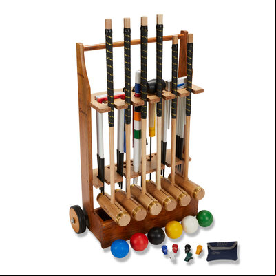 Uber Games 6 Player Executive Croquet Set with Croquet Stand
