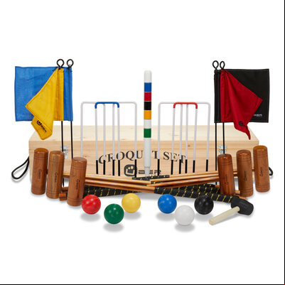 Uber Games 6 Player Garden Croquet Set in a wooden box
