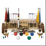 Uber Games Championship 6 Player Croquet Set with a wooden box