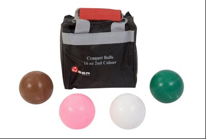 Uber Games Set of 4 Croquet Balls (composition, 16oz) - 2nd Colours