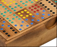 Double 9 Dominoes in Wooden Box