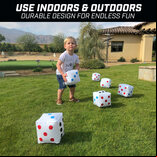 GoSports Set of 6 x 6 inch Inflatable Giant Dice