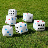 GoSports Set of 6 x 6 inch Inflatable Giant Dice