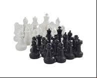 Garden Games Giant Chess Set (64cm King, Pieces Only, Without Board)