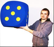 1 Giant Foam Die - 50cm - BLUE