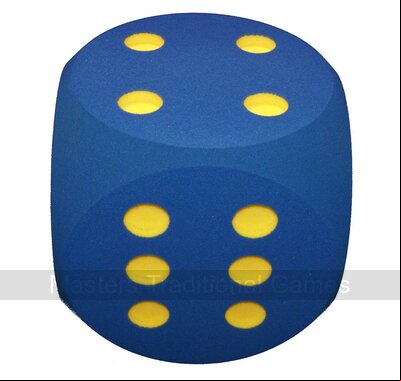 1 Giant Foam Die- 30cm - BLUE