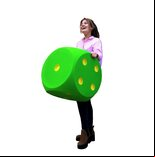 1 Giant Foam Die - 50cm - GREEN