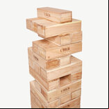 Uber Games Uber Tumble Tower in storage bag - Hardwood