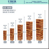 Uber Games Tumble Towers - Varnished Hardwood