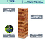 Uber Games Tumble Towers - Varnished Hardwood