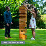Uber Games Tumble Towers - Varnished Hardwood