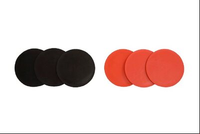 Set of 12 spare disks for Uber Games Giant 4 (6 red, 6 black)