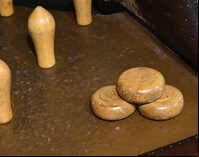 Set of Boxwood skittle Pins & Cheeses - Northamptonshire style