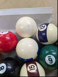Aramith Screen Printed Pool Balls - 1 & 7/8 inch