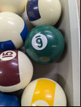 Aramith Screen Printed Pool Balls - 1 & 7/8 inch