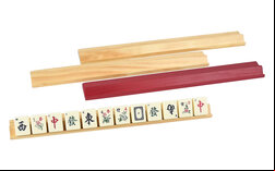 Set of 4 large Mah Jong (Mahjong) Tile Racks with ledges - 40cm