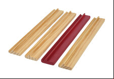 Set of 4 large Mah Jong (Mahjong) Tile Racks with ledges - 40cm