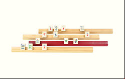 Set of 4 Mah Jong (Mahjong) Tile Racks - 40cm