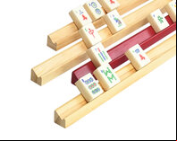 Set of 4 Mah Jong (Mahjong) Tile Racks - 40cm