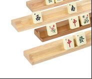 Set of 4 large Mah Jong (Mahjong) tile Racks with ledges - 39cm