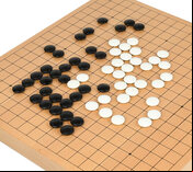 Go Masters Intermediate Go Set - Wooden Board, Glass Stones & Bowls