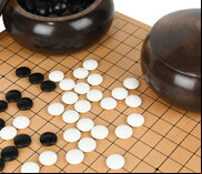 Go Masters Intermediate Go Set - Wooden Board, Glass Stones & Bowls
