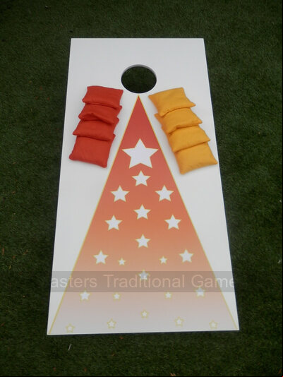 Cornhole - Garden Plus Half Set - 1 board, 8 bags [Stardust]
