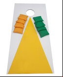Cornhole - Garden Plus Half Set - 1 board, 8 bags [Yellow]