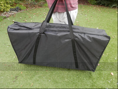 Cornhole Tote Bag - Black Canvas Storage Bag