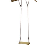 Wooden Tall Tree Swing - 6 metre ropes