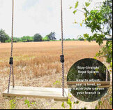 Wooden Tall Tree Swing - 6 metre ropes