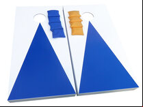 Cornhole - Garden Plus Full Set - 2 boards, 8 bags [Blue]