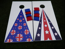 Cornhole - Garden Plus Full Set - 2 boards, 8 bags [Britpop/Starstruck]